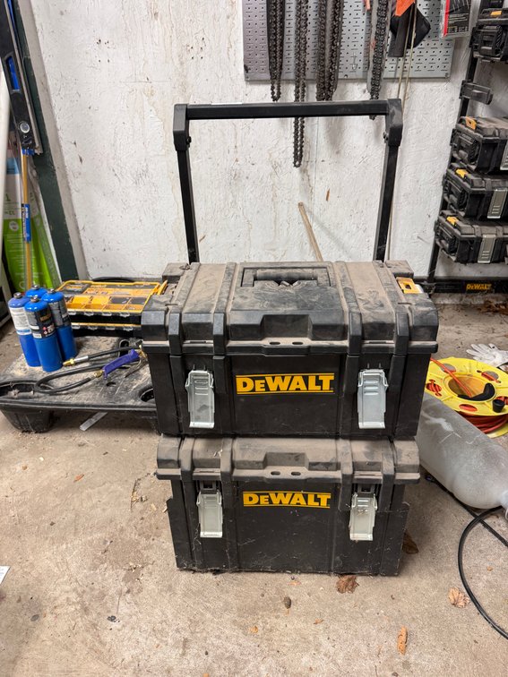 DeWalt stack on boxes