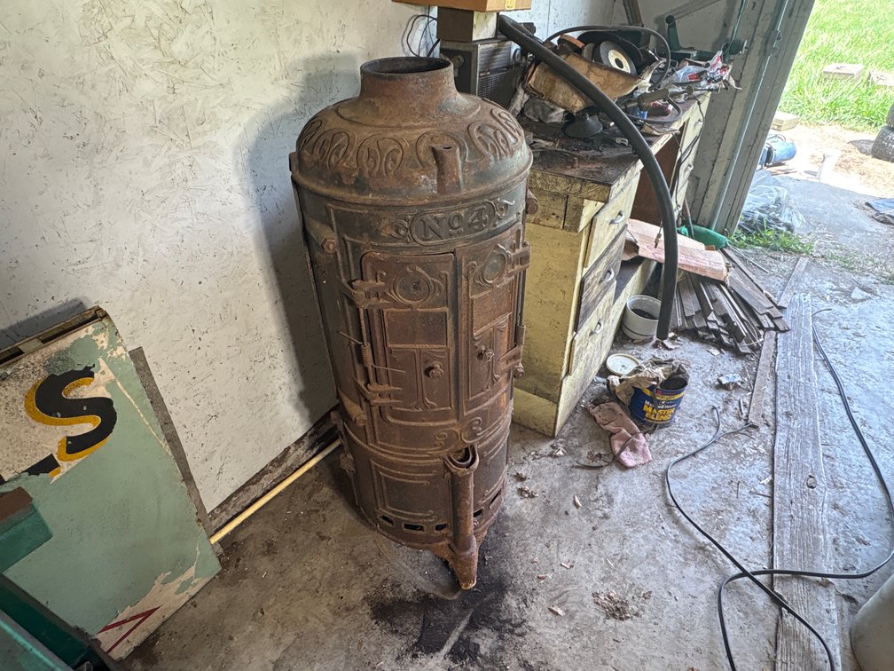 Antique Cast Iron Gas Water Heater No. 43