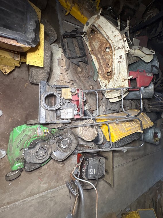 Cub Cadet Mower Deck & Sweepster Broom Salvage Lot
