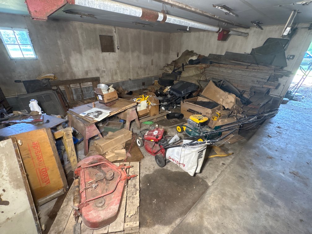 Mixed Lawn Equipment, Engines, Parts & Window Sashes