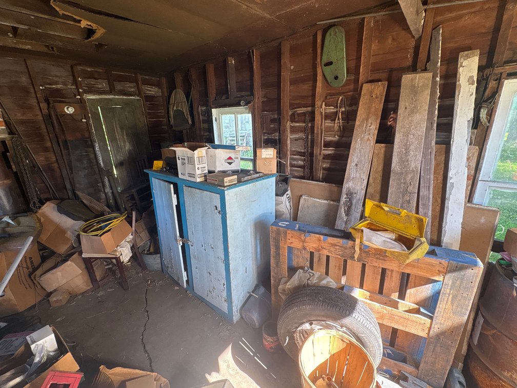 Workshop Storage Cabinet and Barn Salvage