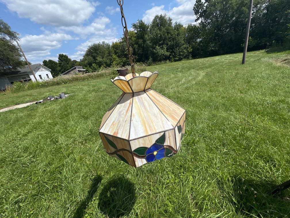 Stained Glass Hanging Pendant Lamp
