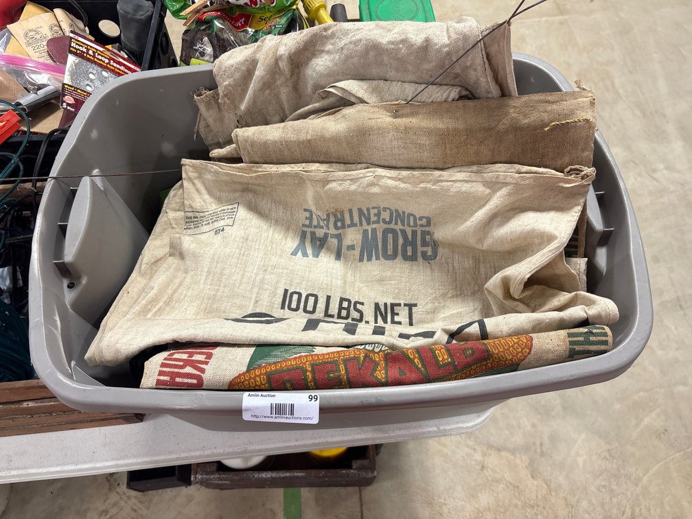 FIRSTUP & Sunbeam Rope Lights with Vintage Feed Sacks