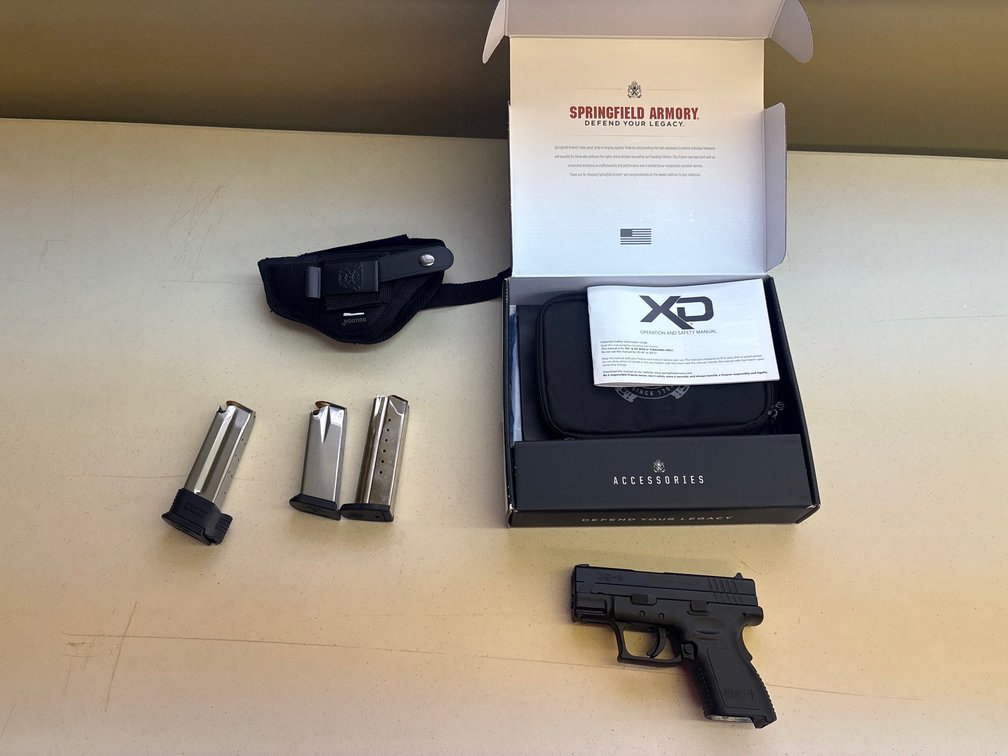 Springfield Armory XD-9 Sub-Compact 9mm Pistol Kit