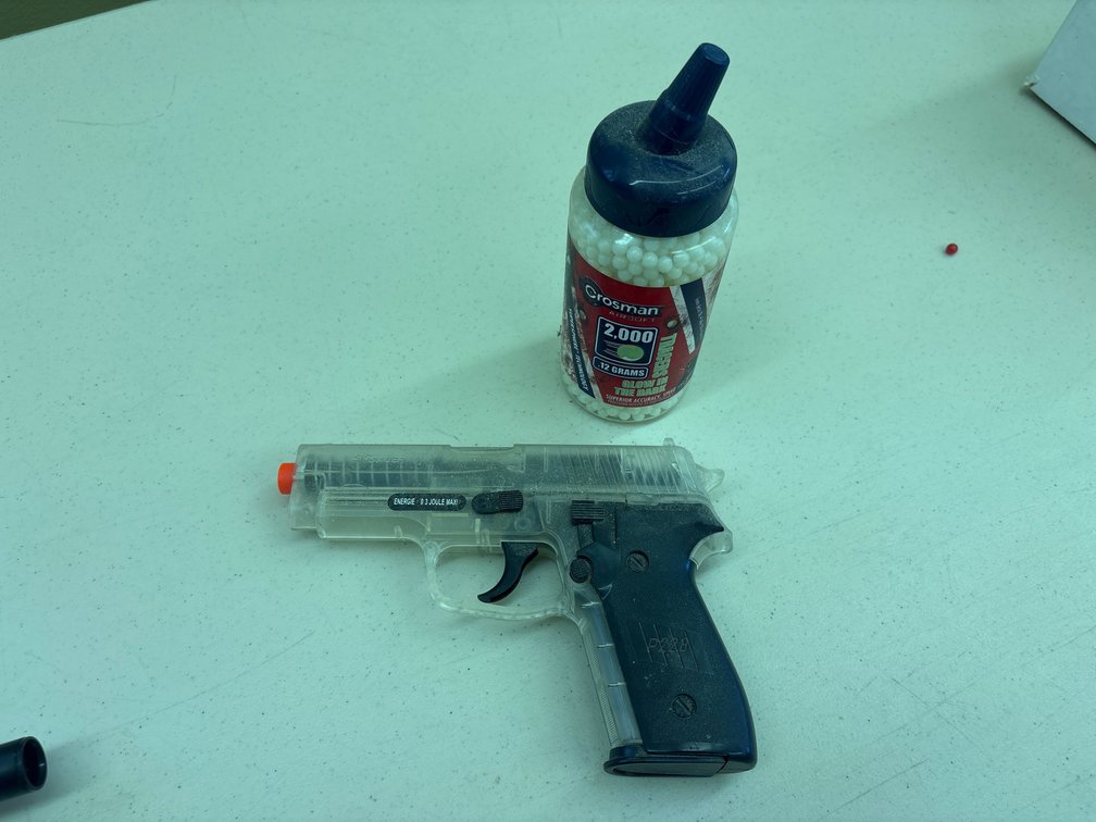 Sig Sauer Airsoft Pistol & Crosman Tracer BBs