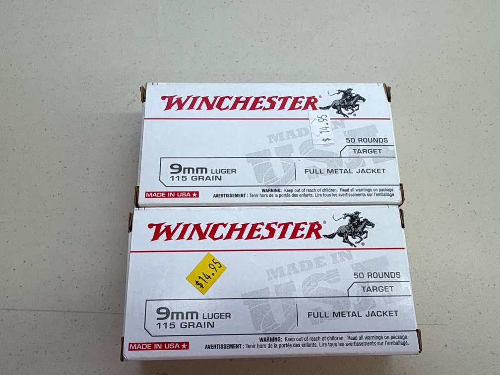 Winchester 9mm Luger 115-Grain Ammunition