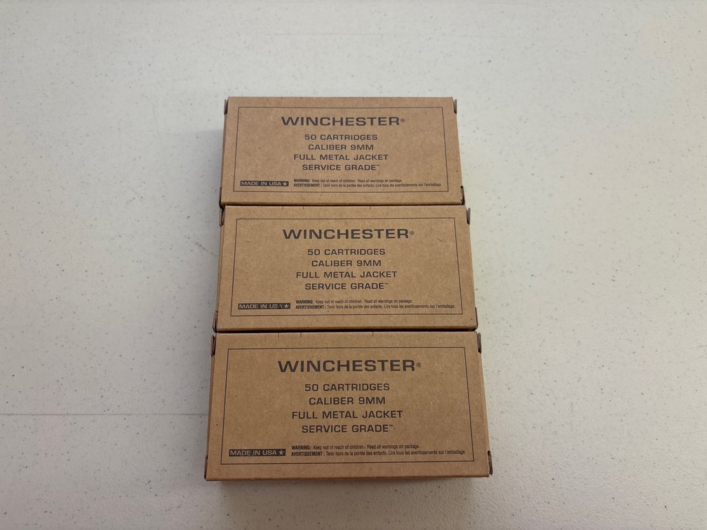 Winchester 9mm Service Grade Ammunition