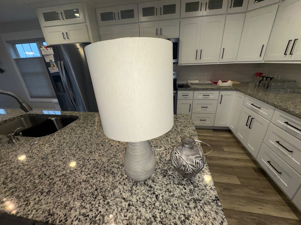 Ceramic Table Lamp and Decorative Ceramic Vase