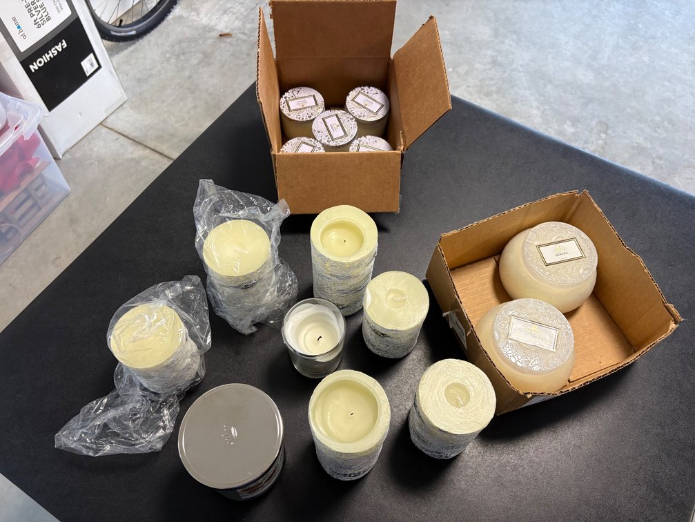 Scented Jar Candles, Tins, and Pillar Candles
