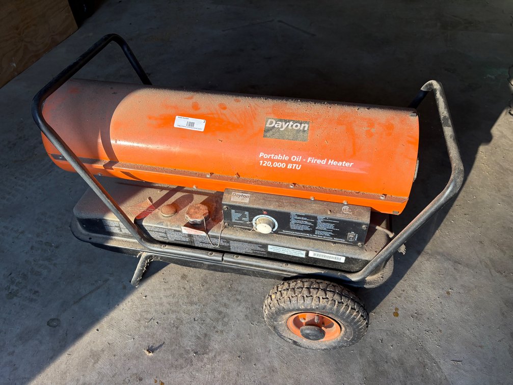 Dayton 3VE50 120,000 BTU Portable Oil-Fired Heater
