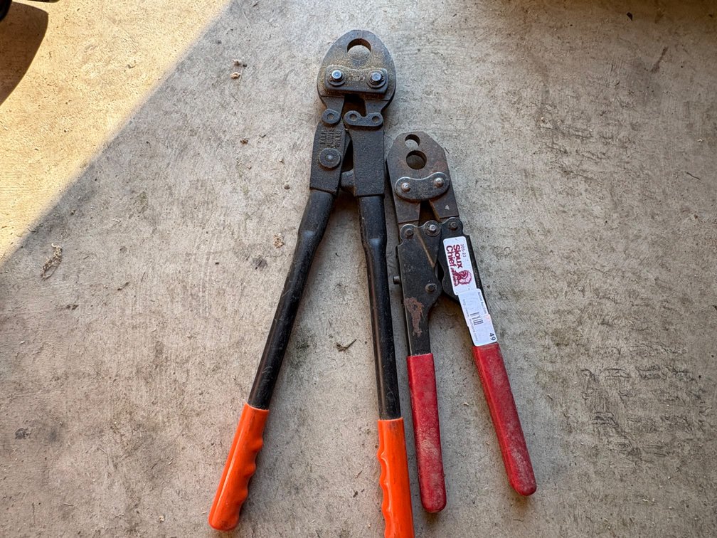 Two Manual Crimp Tools with Coated Grips