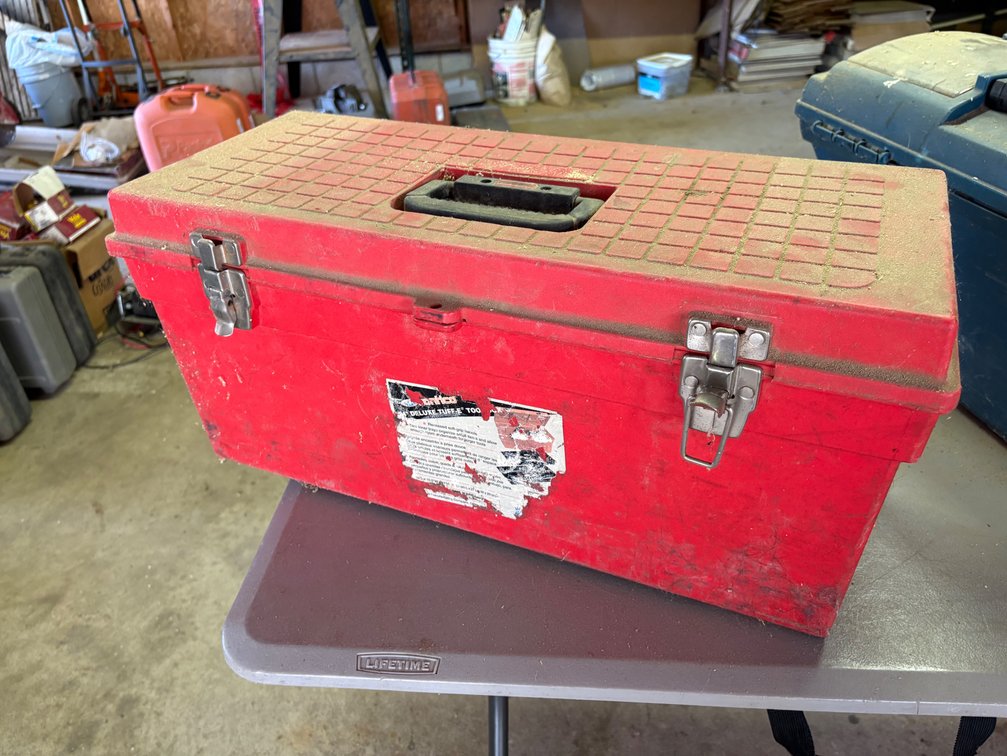 Plastic Toolbox with Pneumatic Tool Repair Kits