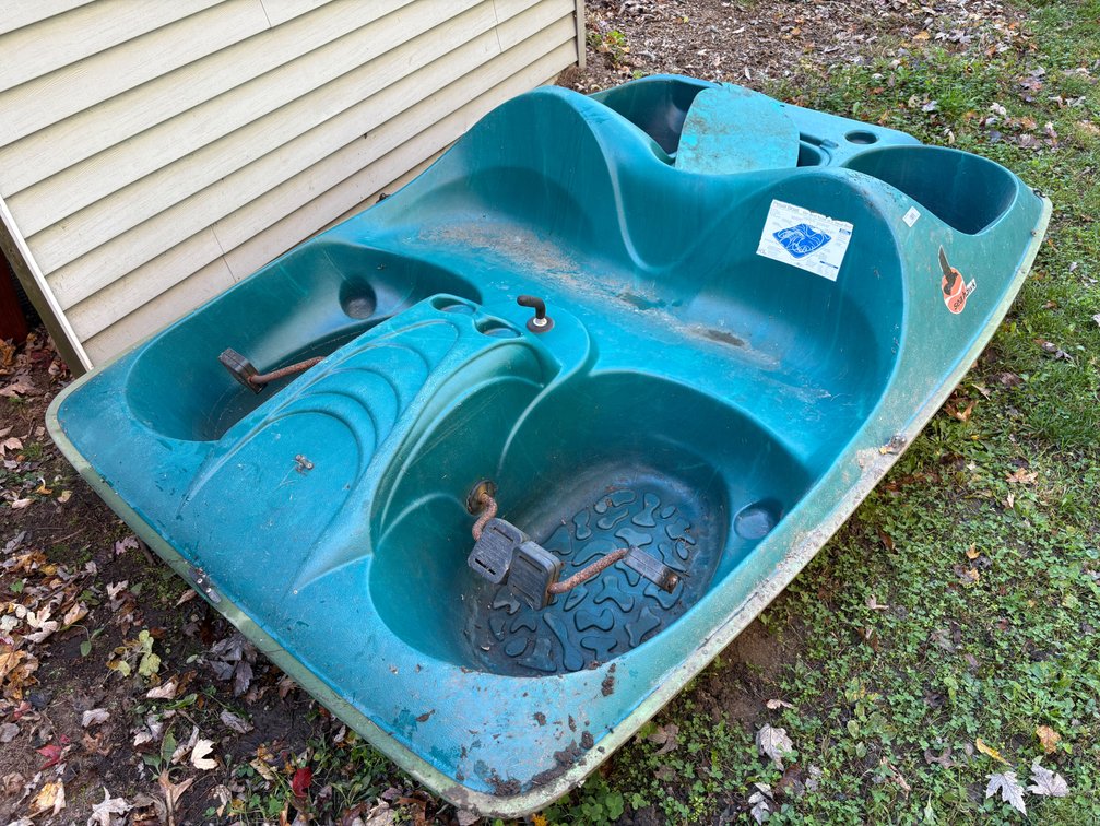 KL Industries Sea Hawk Molded Plastic Pedal Boat