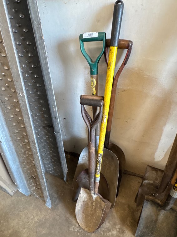Assorted Shovels and Scoops