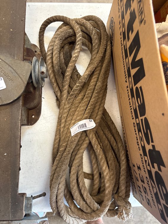 Coiled Natural Fiber Rope