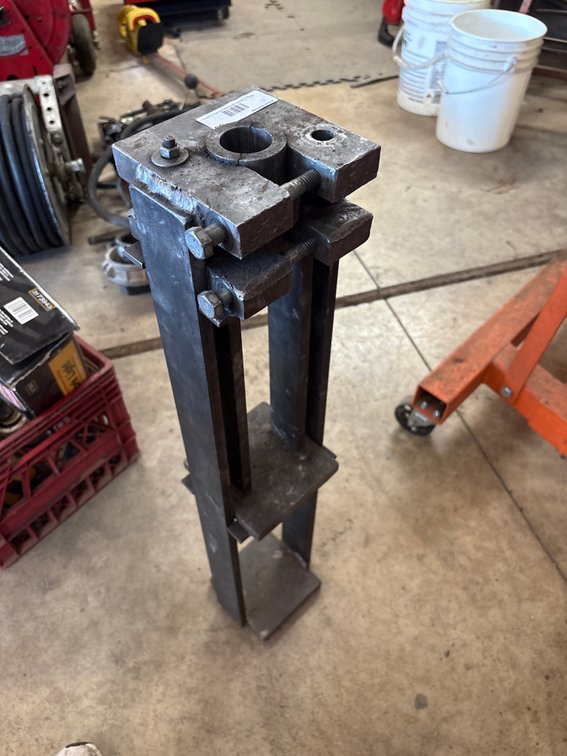 Custom Fabricated Steel Shop Jig Hose Mender