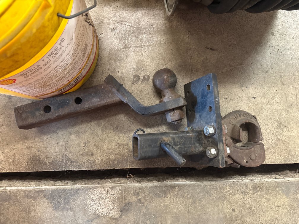 Pintle Hook Adapter, Drop Hitch Ball Mount & Heavy-Duty Chain