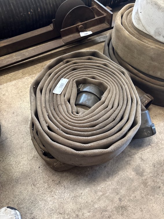 Red Head Woven Canvas Fire Hose