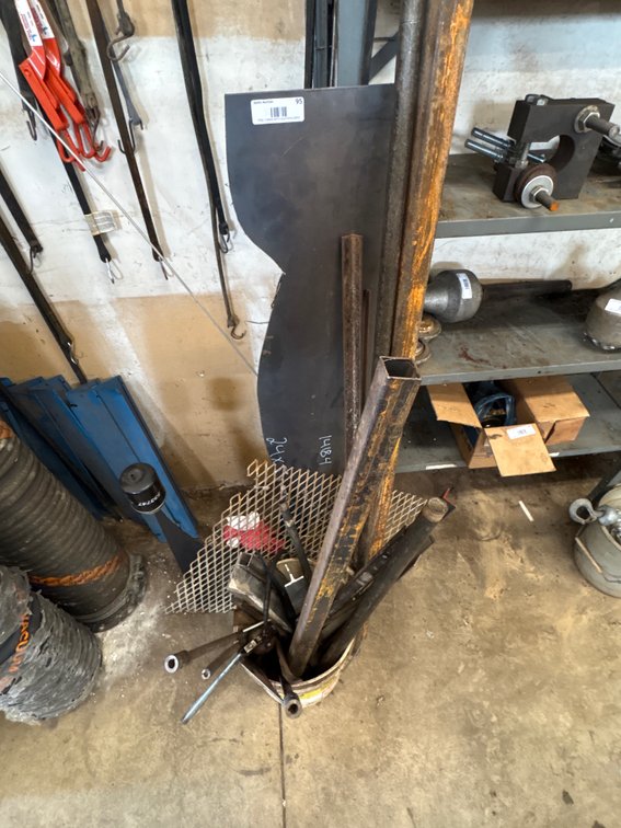Assorted Metal Scrap and Steel Stock Lot