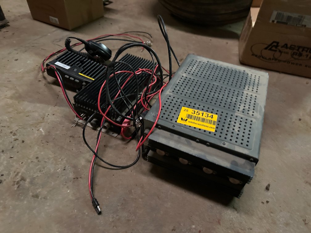 Lot of Motorola Radio, & Pyramid Gold Series Regulated Power Supply Location: Site 1E