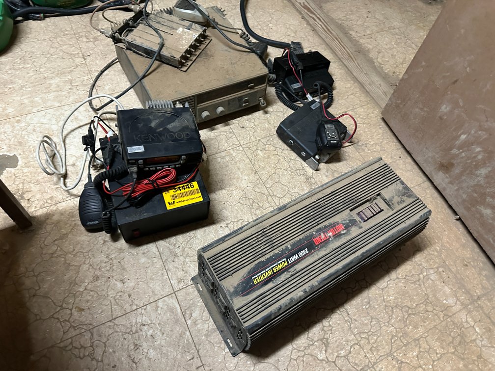 Kenwood TKR-20 Receiver, 3 Radios, & 2400watt Power Inverter   Location: Site 1E