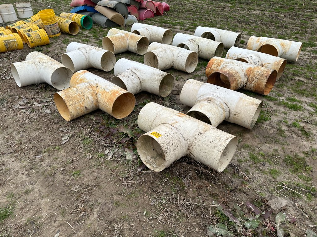Lot of (14) 12" Irrigation Ts