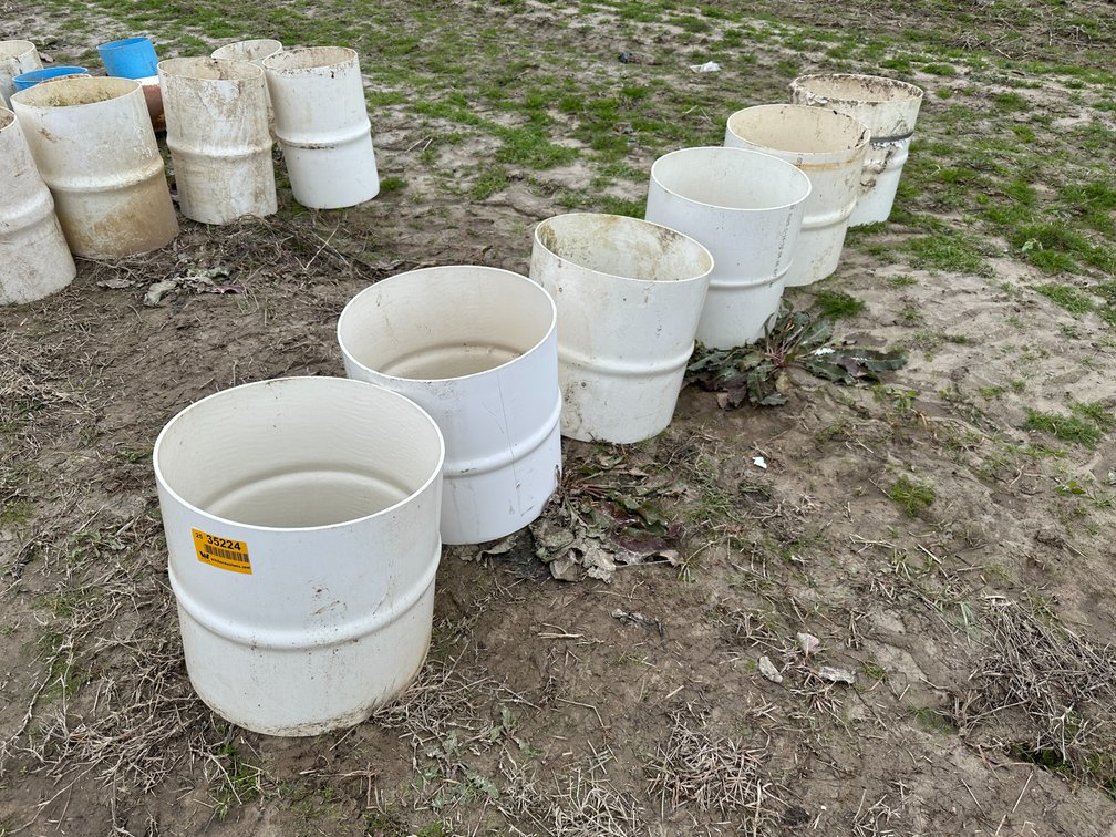 Lot of (6) 15" PVC Couplingss