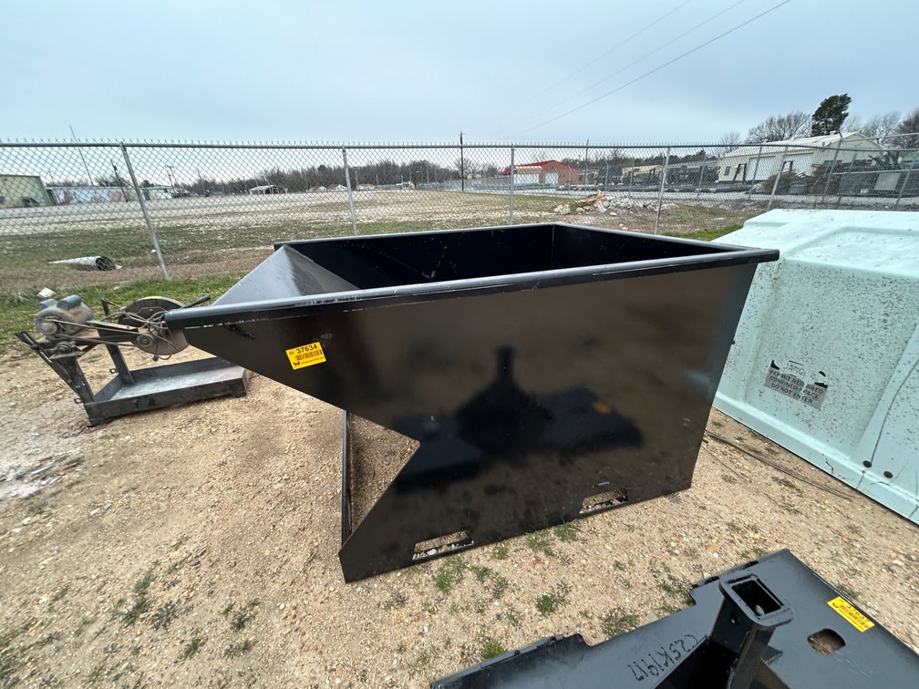 1.5Yard Skid Steer Trash Hopper 1.5YFT-SST 520 lbs Trash Hopper Inv# 37634