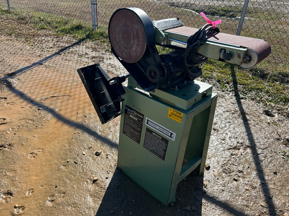 INOP Central Machinery 06852 6” belt and 9” Disc Sander  603108139 Inv# 37849