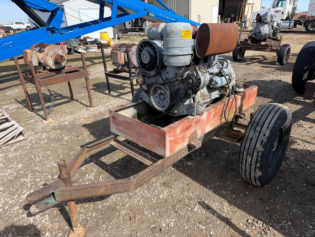 Deutz F4L912 4 cyl Power Unit w/ Trailer