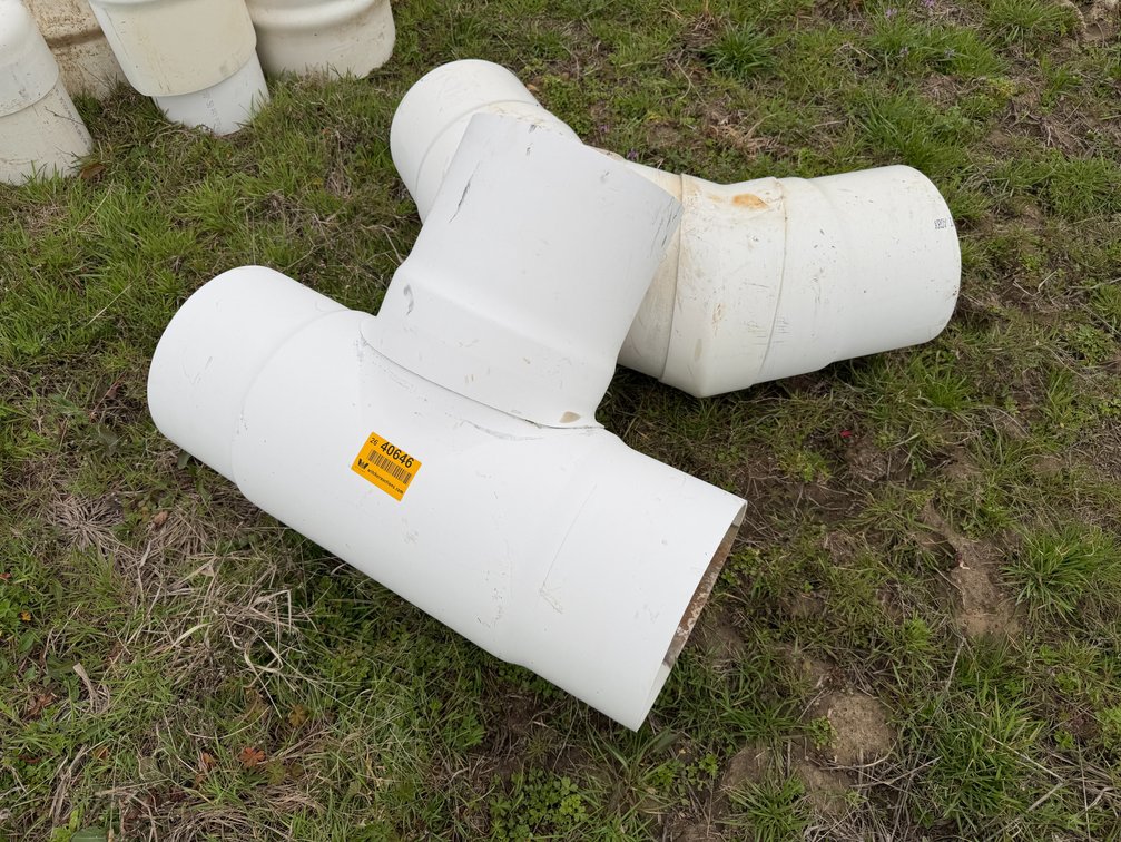 Lot of (1) 12" Irrgiatio T & Elbow