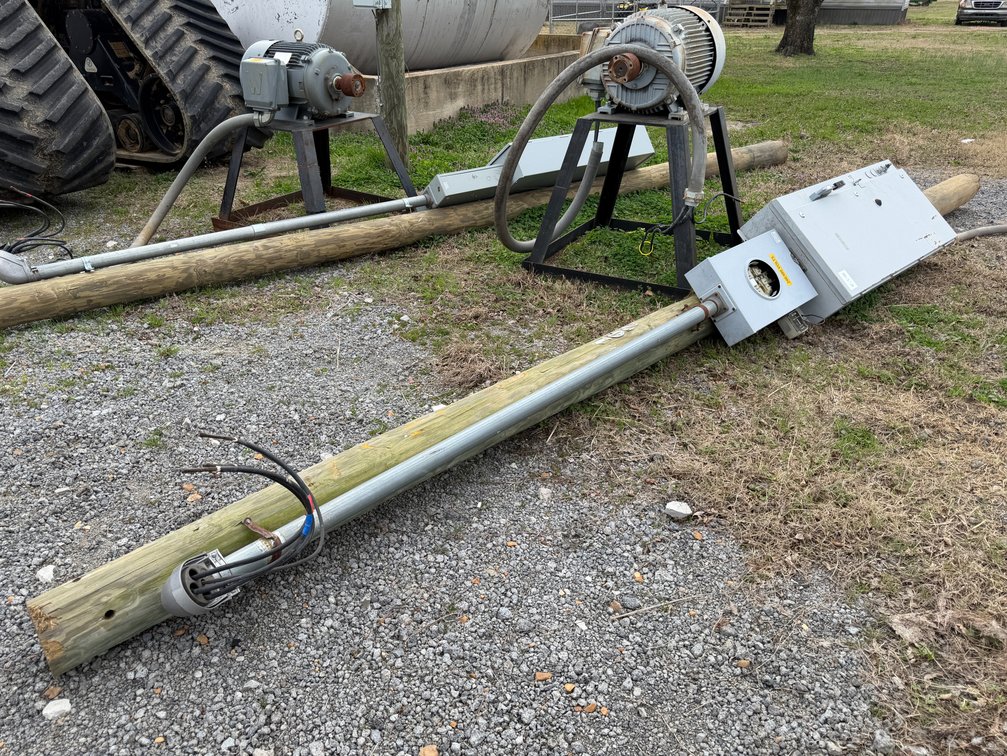 Worldwide 3-Phase  Electric Motor w/Pole, Meter Loop, and Breaker Box