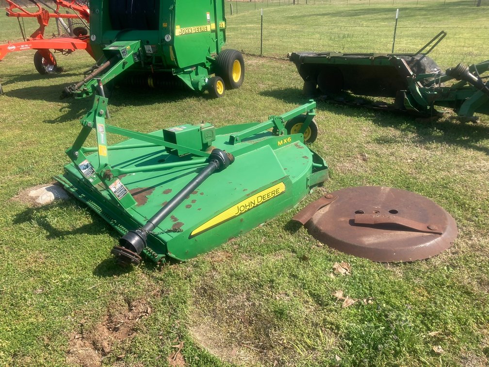 John Deere MX6 6' 3pt Cutter *BROKEN LOWER SHAFT
