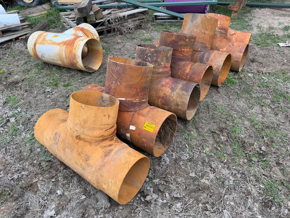 Lot of (7) 12" Irrigation Ts *Gene Privett Package