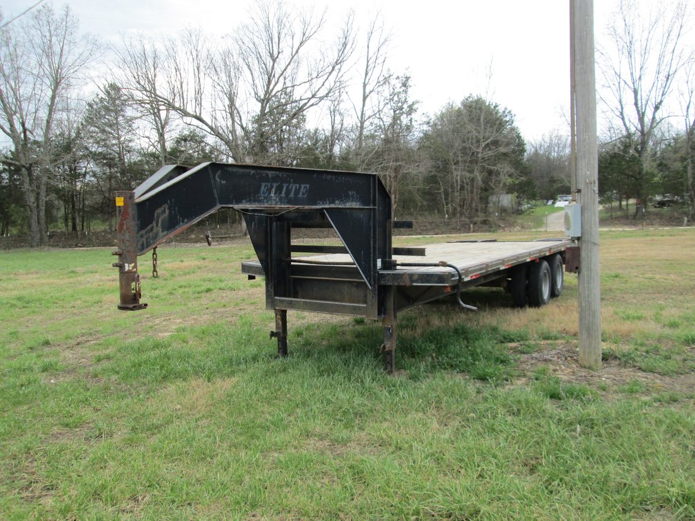 Homemade 20' T/A Steel Gooseneck Flatbed Trailer INV# 38199