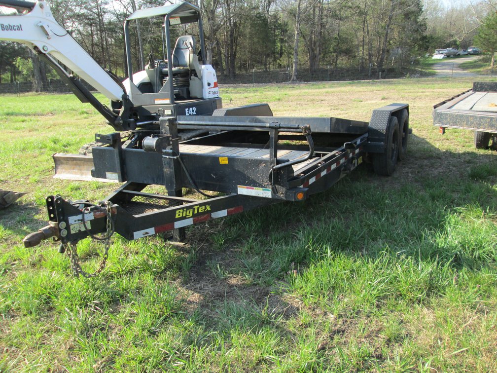 Big Tex  20'8" T/A Steel Pintle Hitch Tilt Bed Trailer INV# 37330