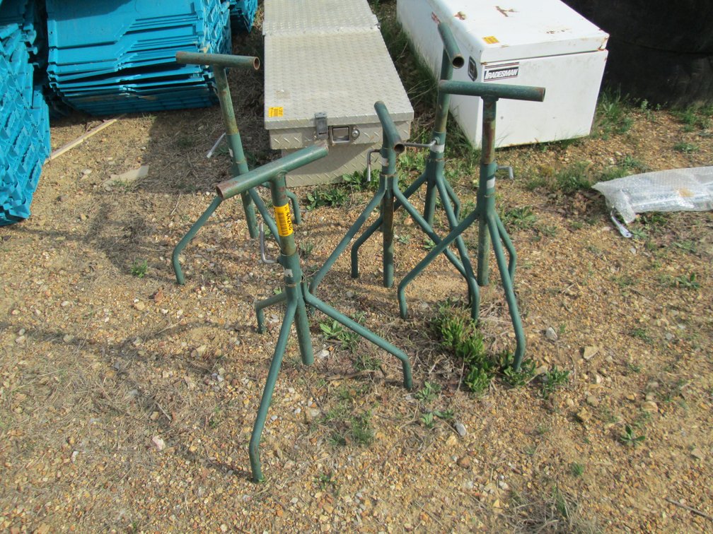 Lot of (5) Adjustable Pipe Stands INV# 44248