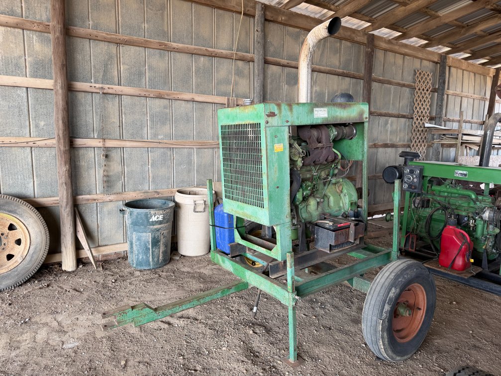 John Deere 4045T 4 cyl Power Unit w/ Trailer