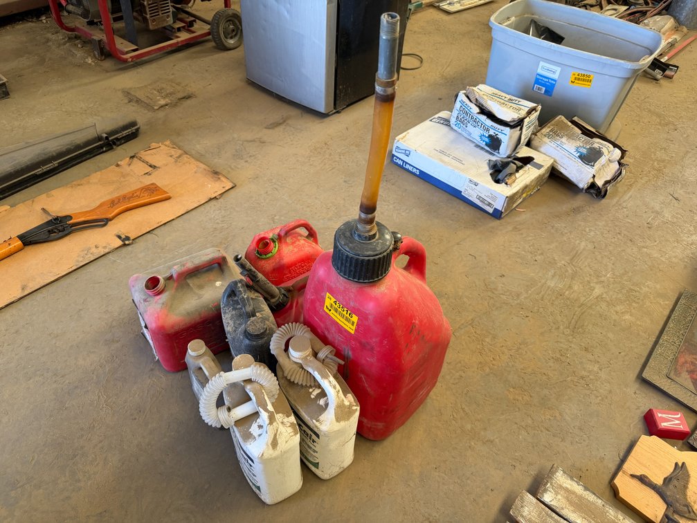 Gas Jugs, DEF Fluid, & Oil - Located in Front Portion of Main Shop