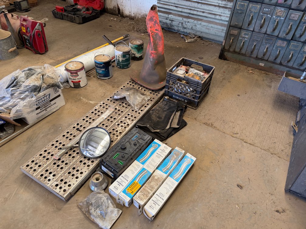 Lot of Tail Pipe, Cat Walk, Cone and Misc - Located in Front Portion of Main Shop