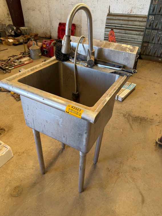 Trinity Sink w/Faucet  - Located in Front Portion of Main Shop