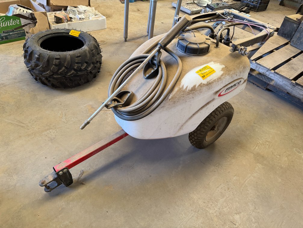 Fimco Pull Type Sprayer w/Highflow Pump - Located in Front Portion of Main Shop