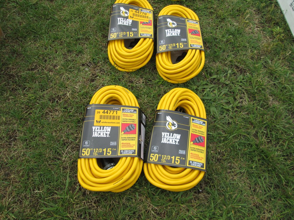 Lot of (2) Yellow Jacket  Extension Cords INV# 44771
