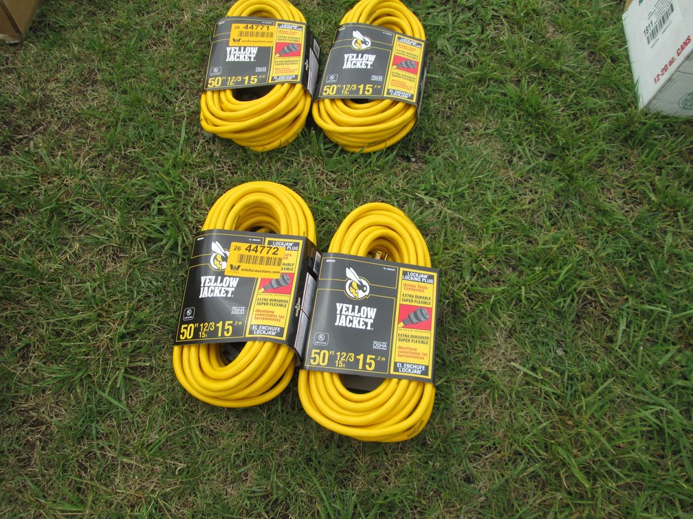 Lot of (2) Yellow Jacket  Extension Cords INV# 44772
