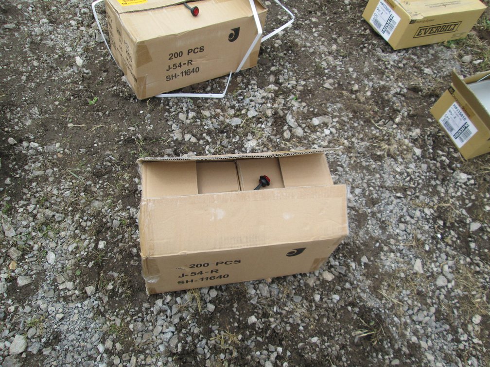 Unused Case of Red Button Lights INV# 44896