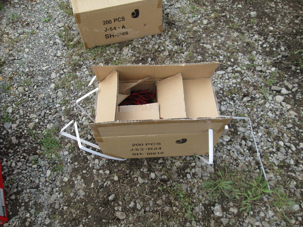 Unused Case of Red Button Lights INV# 44899