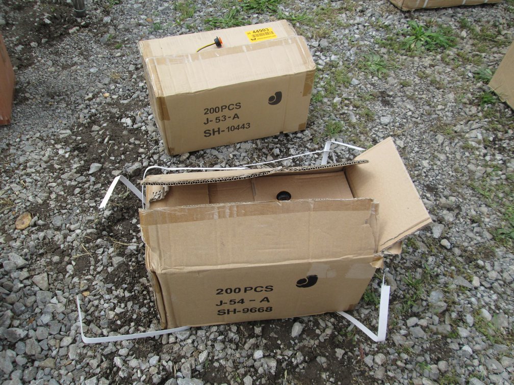 Unused Case of Amber Button Lights INV# 44902