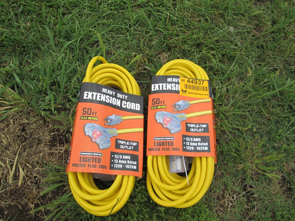 Lot of (2) Unused HD Extension Cords INV# 44937