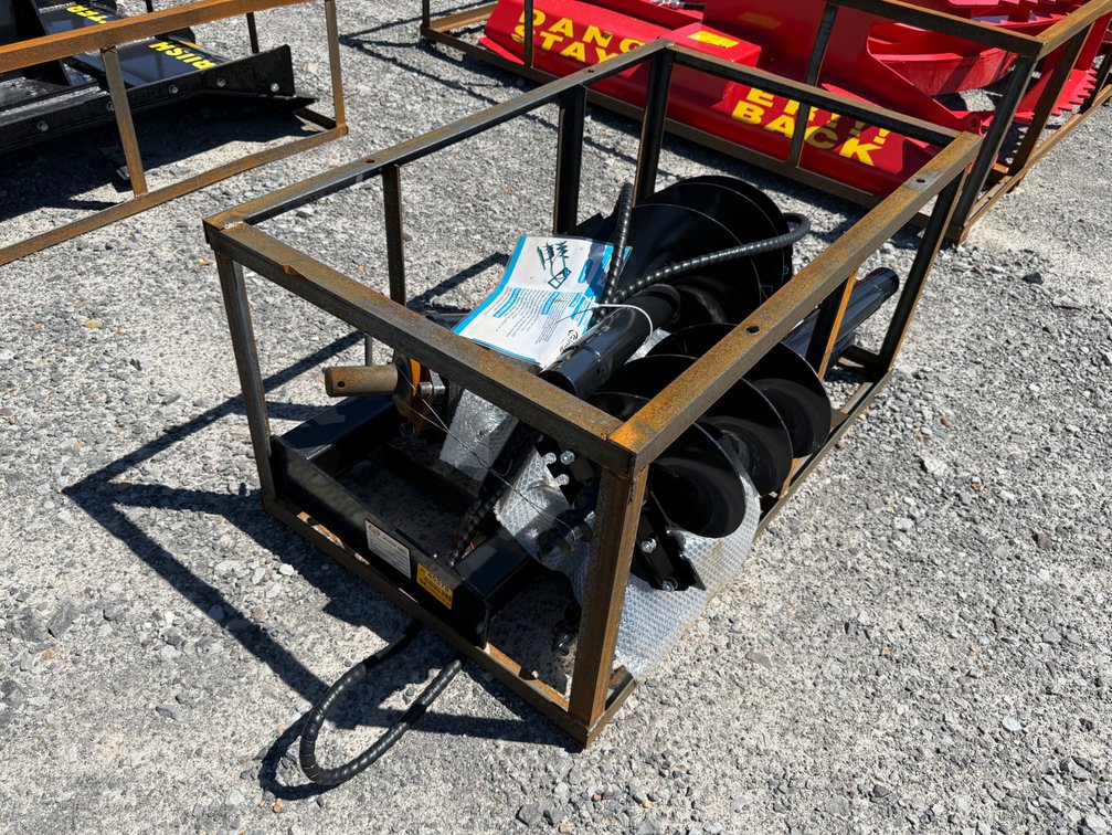Unused Mower King  Skid Steer Auger w/ (3) Bits INV# 45378