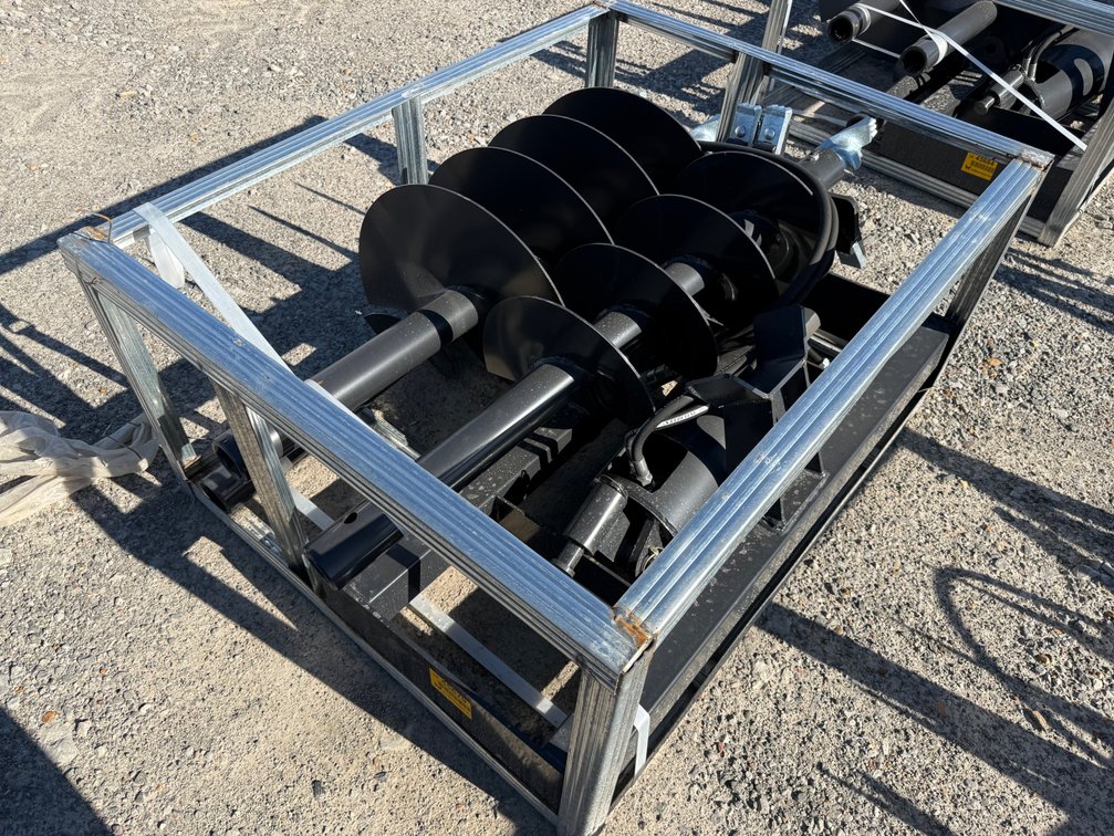 Unused JCT Skid Steer Hydraulic Auger & Bits INV# 45679